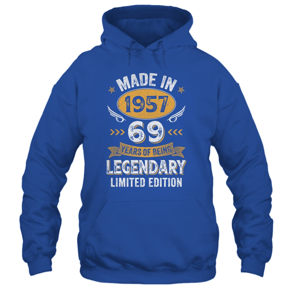 Vintage 1957 69 Years Old Birthday 69th Birthday Men Women Shirt & Hoodie | teecentury