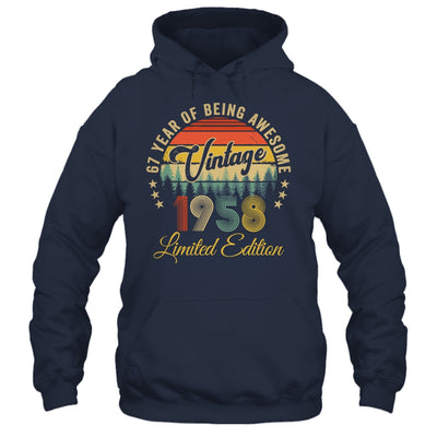 Vintage 1958 Limited Edition 67 Year Old 67th Birthday Shirt & Hoodie | teecentury