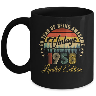 Vintage 1958 Limited Edition 68 Years Old 68th Birthday Mug | teecentury