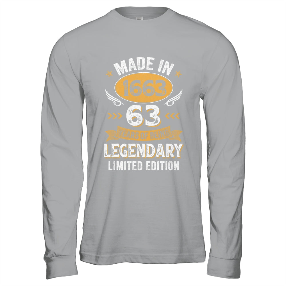 Vintage 1963 63 Years Old Birthday 63rd Birthday Men Women Shirt & Hoodie | teecentury