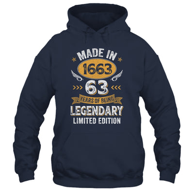 Vintage 1963 63 Years Old Birthday 63rd Birthday Men Women Shirt & Hoodie | teecentury