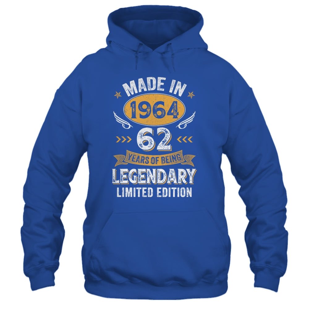 Vintage 1964 62 Years Old Birthday 62nd Birthday Men Women Shirt & Hoodie | teecentury
