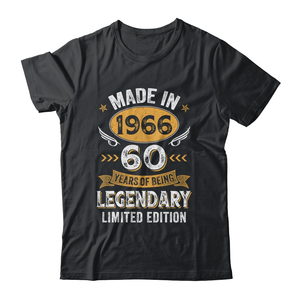 Vintage 1966 60 Years Old Birthday 60th Birthday Men Women Shirt & Hoodie | teecentury