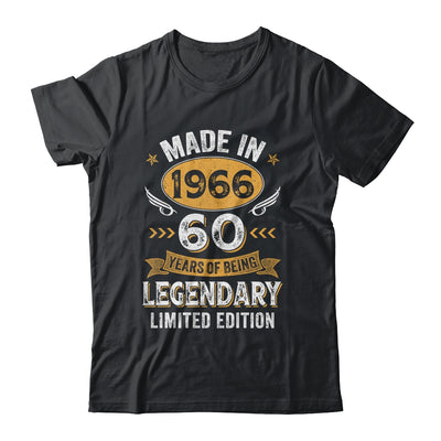 Vintage 1966 60 Years Old Birthday 60th Birthday Men Women Shirt & Hoodie | teecentury