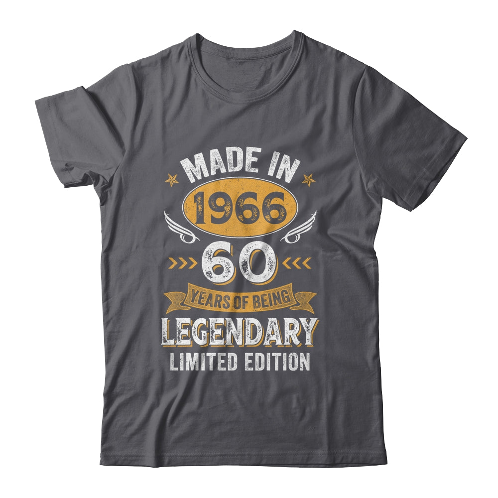 Vintage 1966 60 Years Old Birthday 60th Birthday Men Women Shirt & Hoodie | teecentury