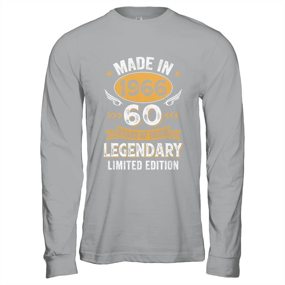 Vintage 1966 60 Years Old Birthday 60th Birthday Men Women Shirt & Hoodie | teecentury