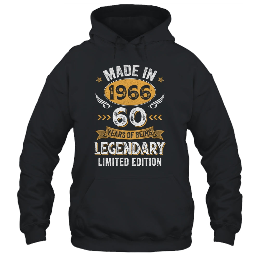 Vintage 1966 60 Years Old Birthday 60th Birthday Men Women Shirt & Hoodie | teecentury