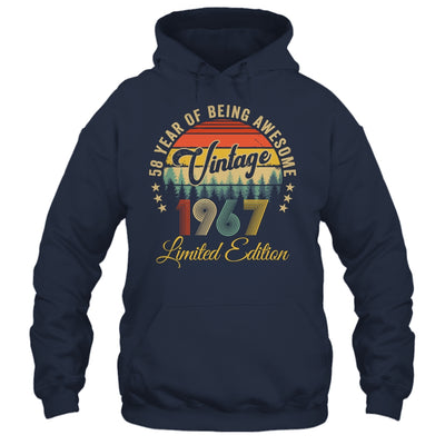 Vintage 1967 Limited Edition 58 Year Old 58th Birthday Shirt & Hoodie | teecentury