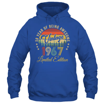 Vintage 1967 Limited Edition 58 Year Old 58th Birthday Shirt & Hoodie | teecentury