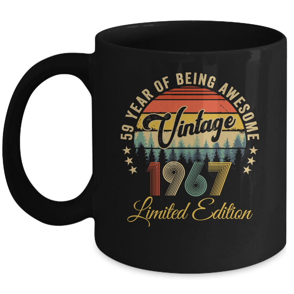 Vintage 1967 Limited Edition 59 Years Old 59th Birthday Mug | teecentury