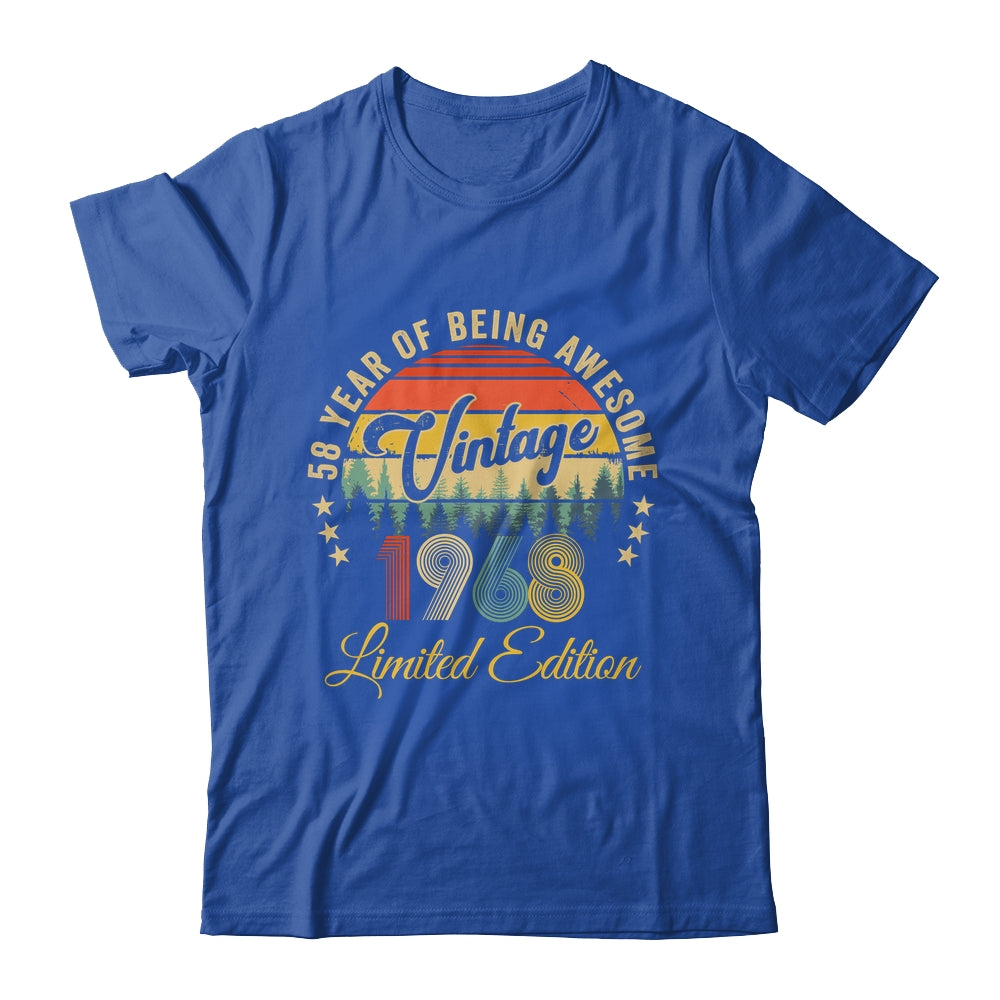 Vintage 1968 Limited Edition 58 Years Old 58th Birthday Shirt & Hoodie | teecentury