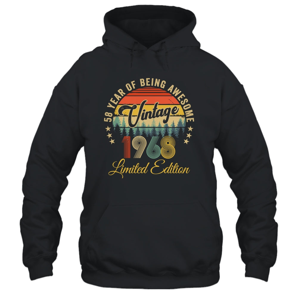Vintage 1968 Limited Edition 58 Years Old 58th Birthday Shirt & Hoodie | teecentury