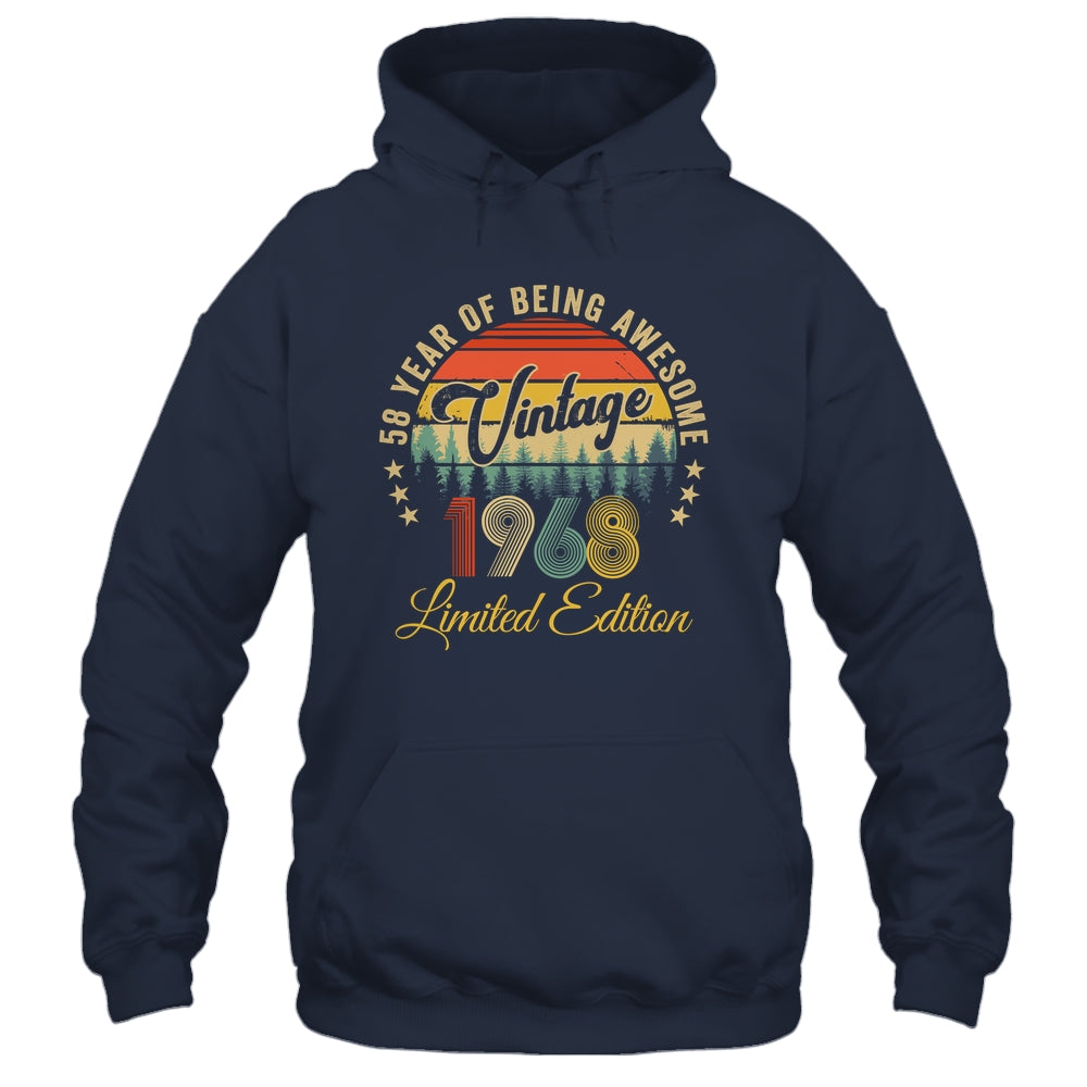 Vintage 1968 Limited Edition 58 Years Old 58th Birthday Shirt & Hoodie | teecentury