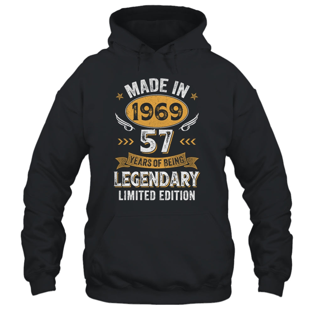 Vintage 1969 57 Years Old Birthday 57th Birthday Men Women Shirt & Hoodie | teecentury