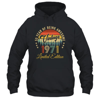 Vintage 1971 Limited Edition 55 Years Old 55th Birthday Shirt & Hoodie | teecentury