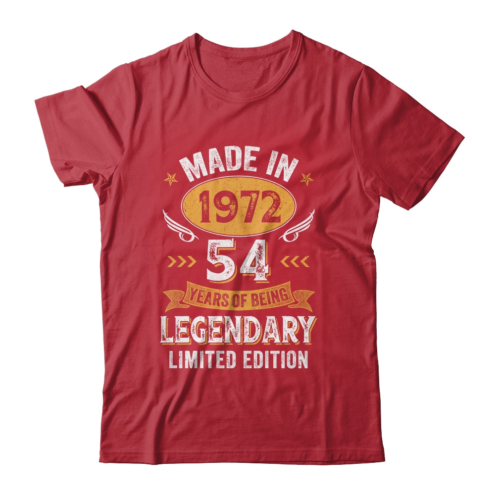 Vintage 1972 54 Years Old Birthday 54th Birthday Men Women Shirt & Hoodie | teecentury