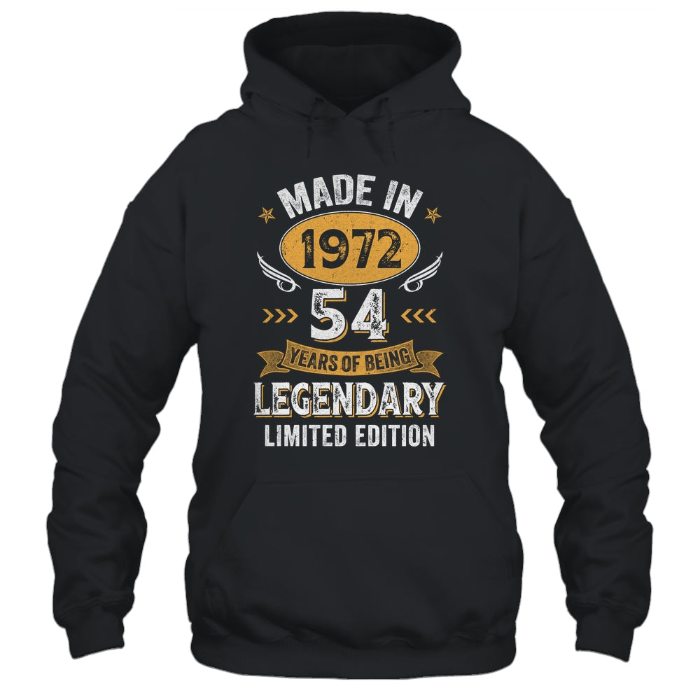 Vintage 1972 54 Years Old Birthday 54th Birthday Men Women Shirt & Hoodie | teecentury