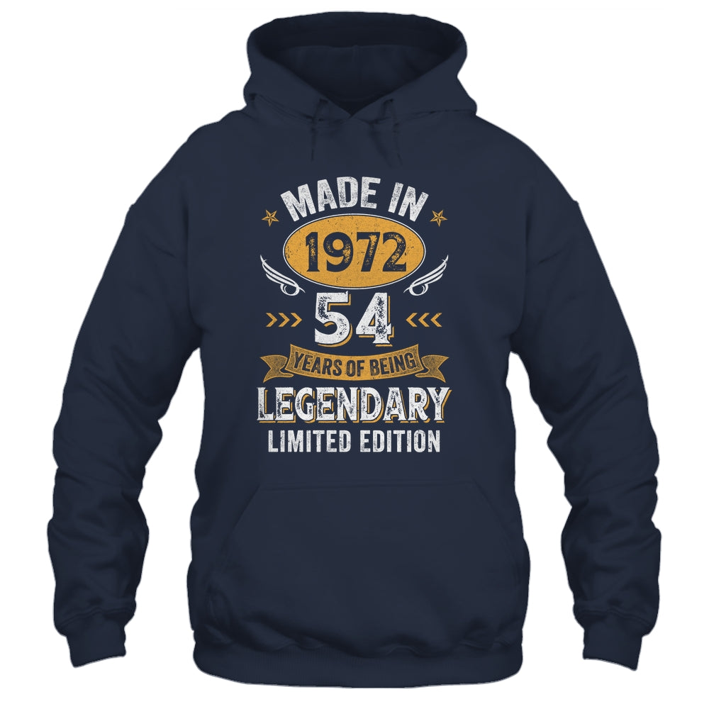 Vintage 1972 54 Years Old Birthday 54th Birthday Men Women Shirt & Hoodie | teecentury