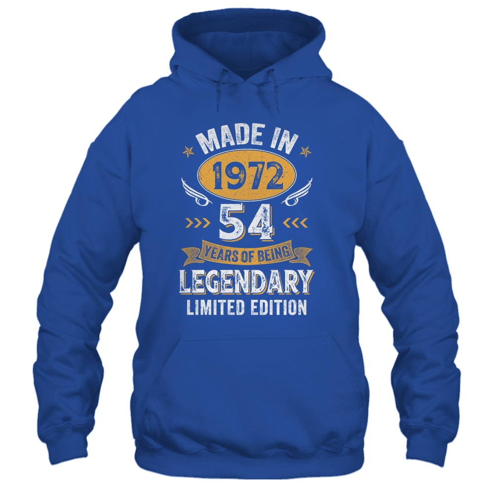 Vintage 1972 54 Years Old Birthday 54th Birthday Men Women Shirt & Hoodie | teecentury