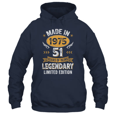 Vintage 1975 51 Years Old Birthday 51st Birthday Men Women Shirt & Hoodie | teecentury