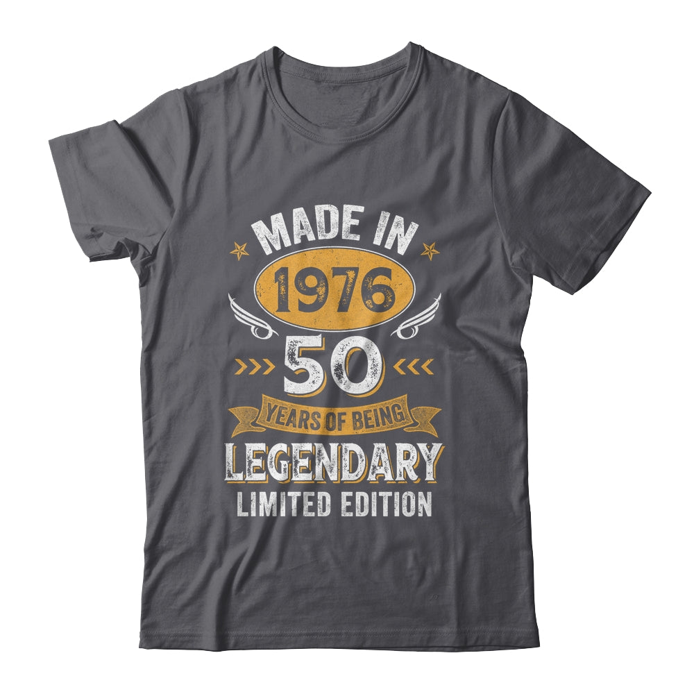 Vintage 1976 50 Years Old Birthday 50th Birthday Men Women Shirt & Hoodie | teecentury