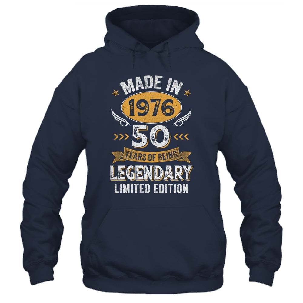 Vintage 1976 50 Years Old Birthday 50th Birthday Men Women Shirt & Hoodie | teecentury