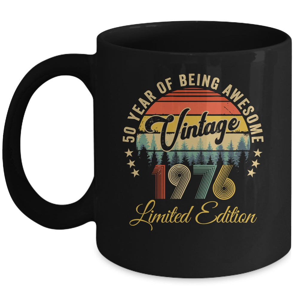 Vintage 1976 Limited Edition 50 Years Old 50th Birthday Mug | teecentury