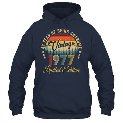 Vintage 1977 Limited Edition 48 Year Old 48th Birthday Shirt & Hoodie | teecentury