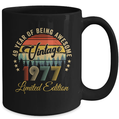 Vintage 1977 Limited Edition 49 Years Old 49th Birthday Mug | teecentury