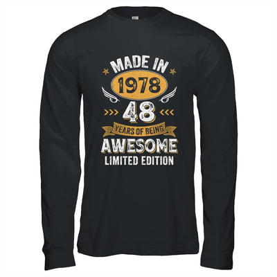 Vintage 1978 48 Years Old Birthday 48th Birthday Men Women Shirt & Hoodie | teecentury