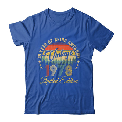 Vintage 1978 Limited Edition 48 Years Old 48th Birthday Shirt & Hoodie | teecentury