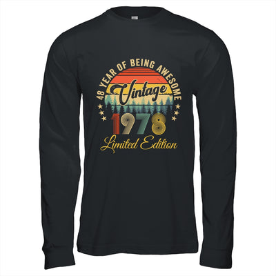 Vintage 1978 Limited Edition 48 Years Old 48th Birthday Shirt & Hoodie | teecentury