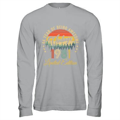Vintage 1981 Limited Edition 44 Year Old 44th Birthday Shirt & Hoodie | teecentury