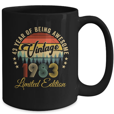 Vintage 1983 Limited Edition 43 Years Old 43rd Birthday Mug | teecentury