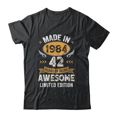 Vintage 1984 42 Years Old Birthday 42nd Birthday Men Women Shirt & Hoodie | teecentury