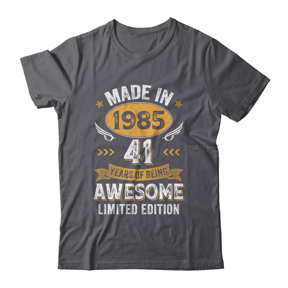 Vintage 1985 41 Years Old Birthday 41st Birthday Men Women Shirt & Hoodie | teecentury