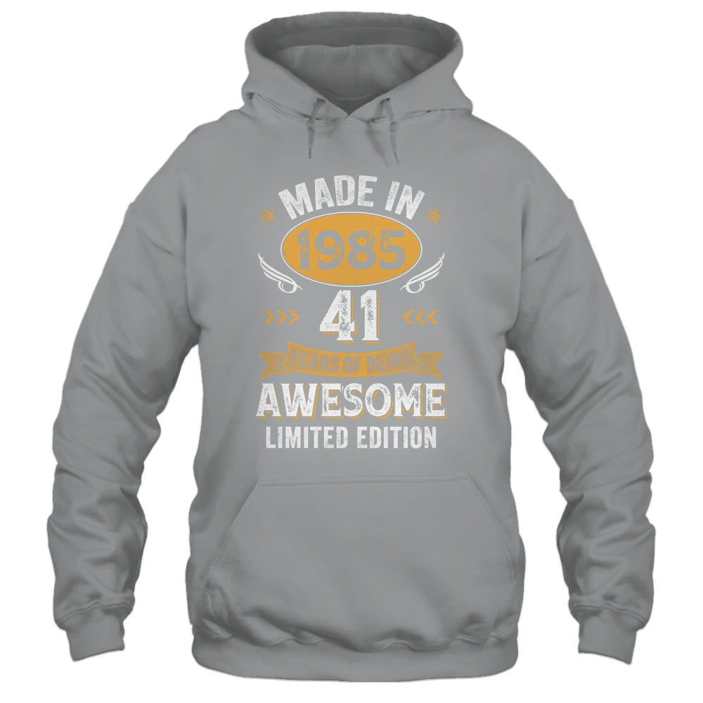 Vintage 1985 41 Years Old Birthday 41st Birthday Men Women Shirt & Hoodie | teecentury