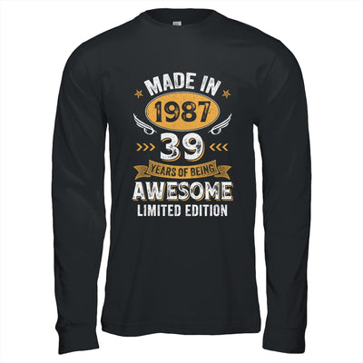 Vintage 1987 39 Years Old Birthday 39th Birthday Men Women Shirt & Hoodie | teecentury
