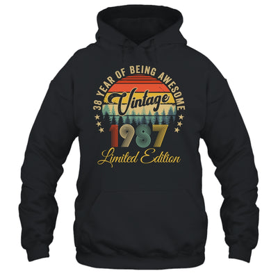 Vintage 1987 Limited Edition 38 Year Old 38th Birthday Shirt & Hoodie | teecentury