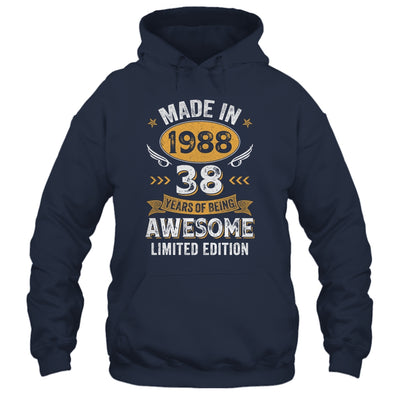 Vintage 1988 38 Years Old Birthday 38th Birthday Men Women Shirt & Hoodie | teecentury