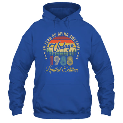 Vintage 1988 Limited Edition 38 Years Old 38th Birthday Shirt & Hoodie | teecentury