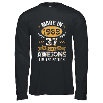 Vintage 1989 37 Years Old Birthday 37th Birthday Men Women Shirt & Hoodie | teecentury