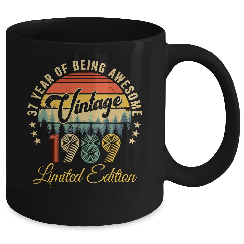 Vintage 1989 Limited Edition 37 Years Old 37th Birthday Mug | teecentury