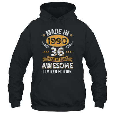 Vintage 1990 36 Years Old Birthday 36th Birthday Men Women Shirt & Hoodie | teecentury