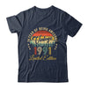 Vintage 1991 Limited Edition 34 Year Old 34th Birthday Shirt & Hoodie | teecentury