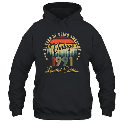Vintage 1991 Limited Edition 35 Years Old 35th Birthday Shirt & Hoodie | teecentury