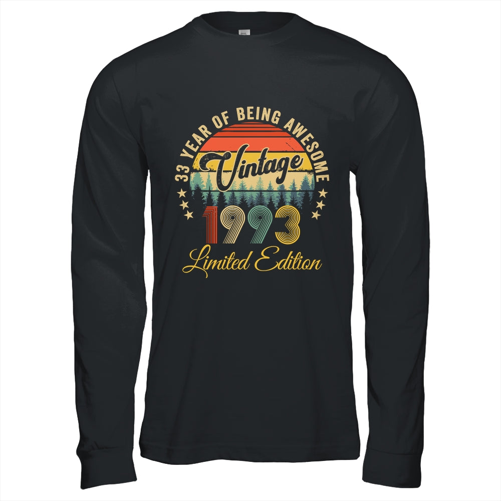 Vintage 1993 Limited Edition 33 Years Old 33rd Birthday Shirt & Hoodie | teecentury