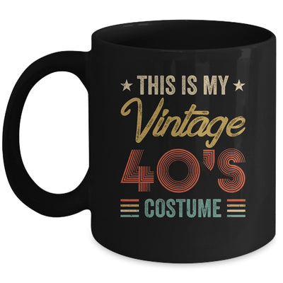Vintage 40s Costume 40's Outfit 1940s Fashion 40 Theme Party Ceramic Mug  11oz 15oz