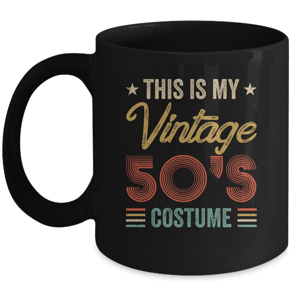 Vintage 50s Costume 50's Outfit 1950s Fashion 50 Theme Party Ceramic Mug  11oz 15oz