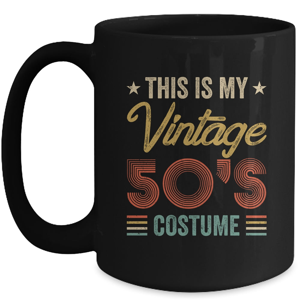 Vintage 50s Costume 50's Outfit 1950s Fashion 50 Theme Party Ceramic Mug  11oz 15oz